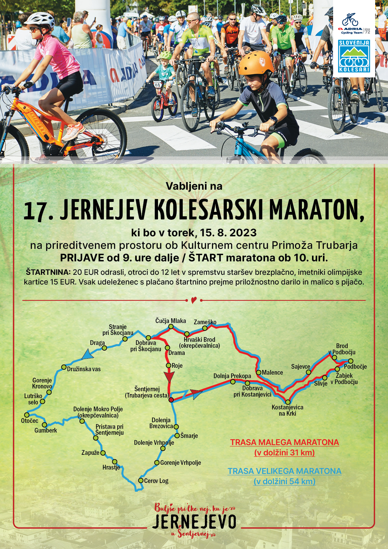 OBCINA_SENTJERNEJ_Jernejevo_2023_OGLAS_Kolesarski_maraton_210x297mm