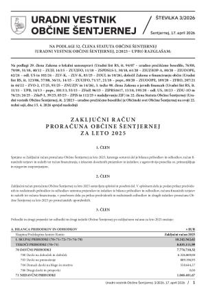 Uradni vestnik št. 3/2026